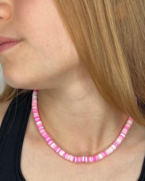 Pink Perfection - Clay Bead Necklace